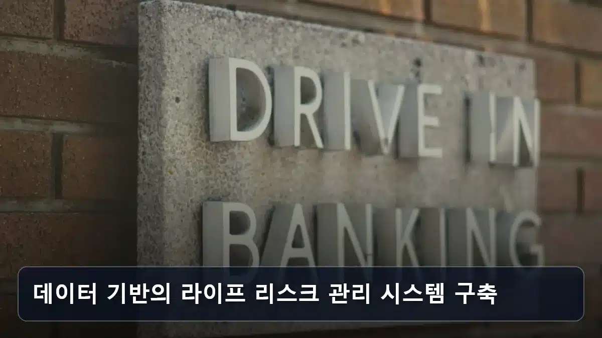 데이터 기반의 라이프 리스크 관리 시스템 구축 관련 이미지