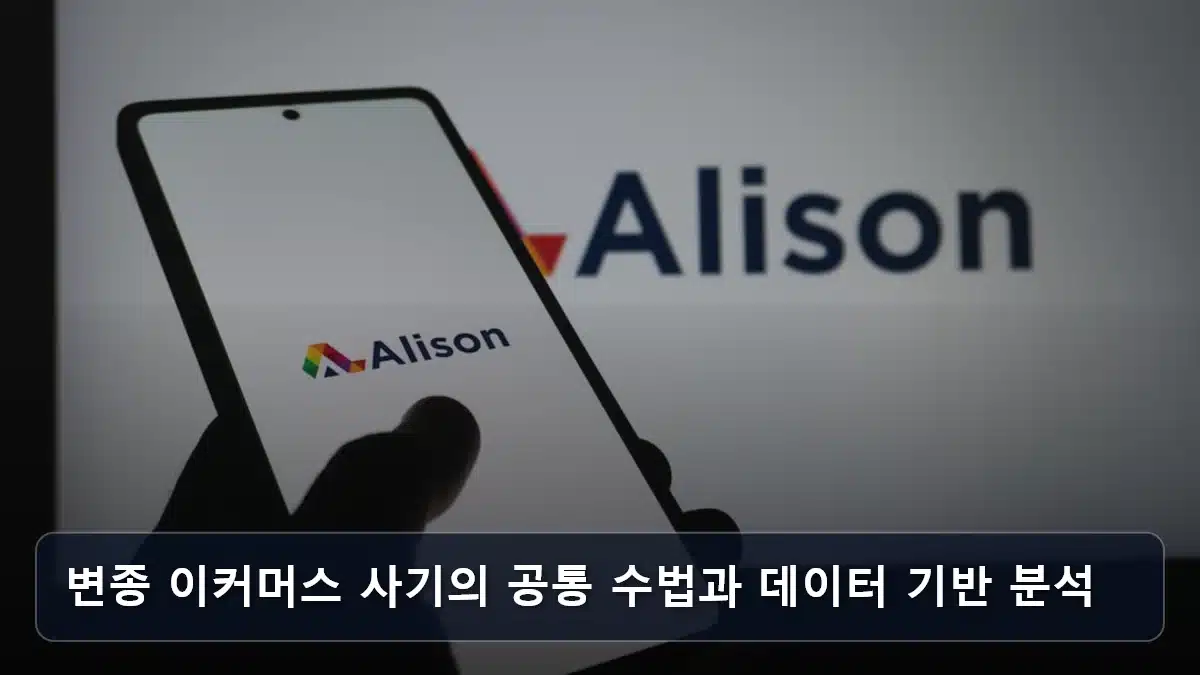 변종 이커머스 사기의 공통 수법과 데이터 기반 분석 관련 이미지