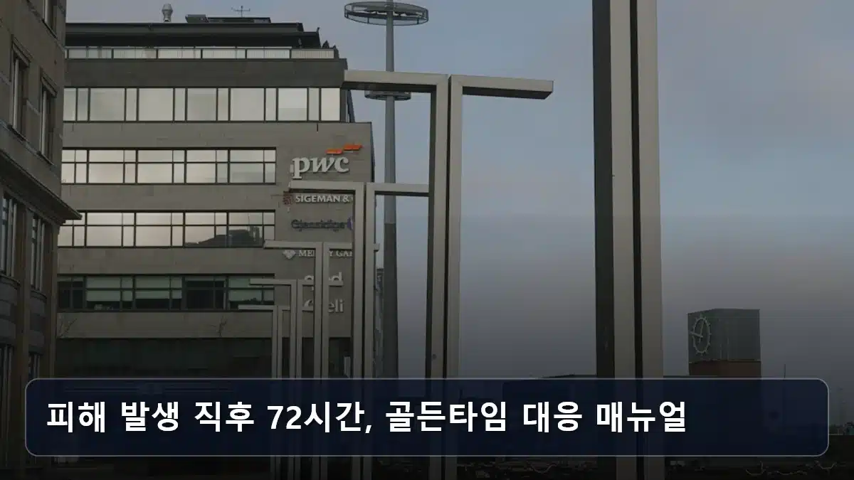 피해 발생 직후 72시간, 골든타임 대응 매뉴얼 관련 이미지