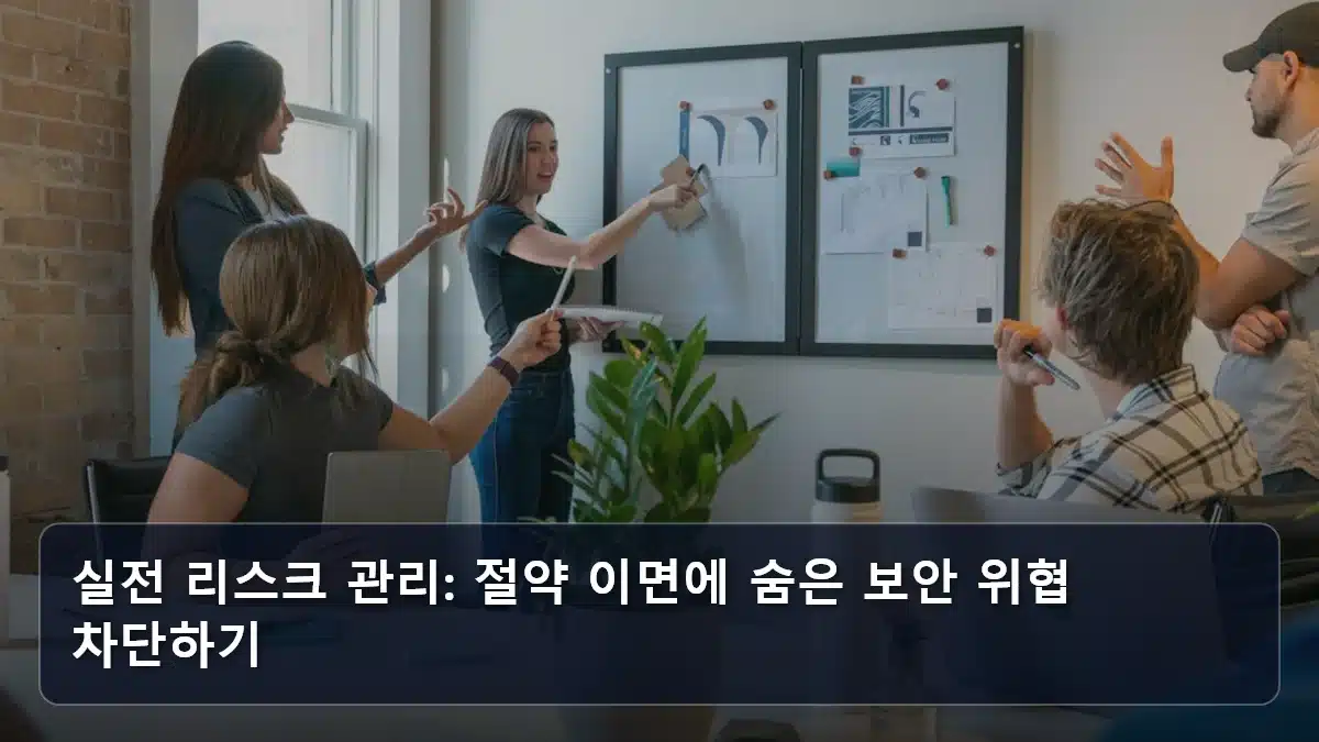 실전 리스크 관리: 절약 이면에 숨은 보안 위협 차단하기 관련 이미지