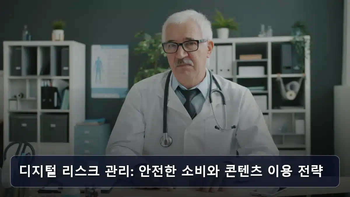 디지털 리스크 관리: 안전한 소비와 콘텐츠 이용 전략 관련 이미지