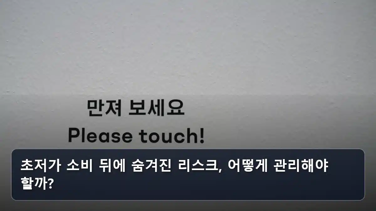 초저가 소비 뒤에 숨겨진 리스크, 어떻게 관리해야 할까? 관련 이미지