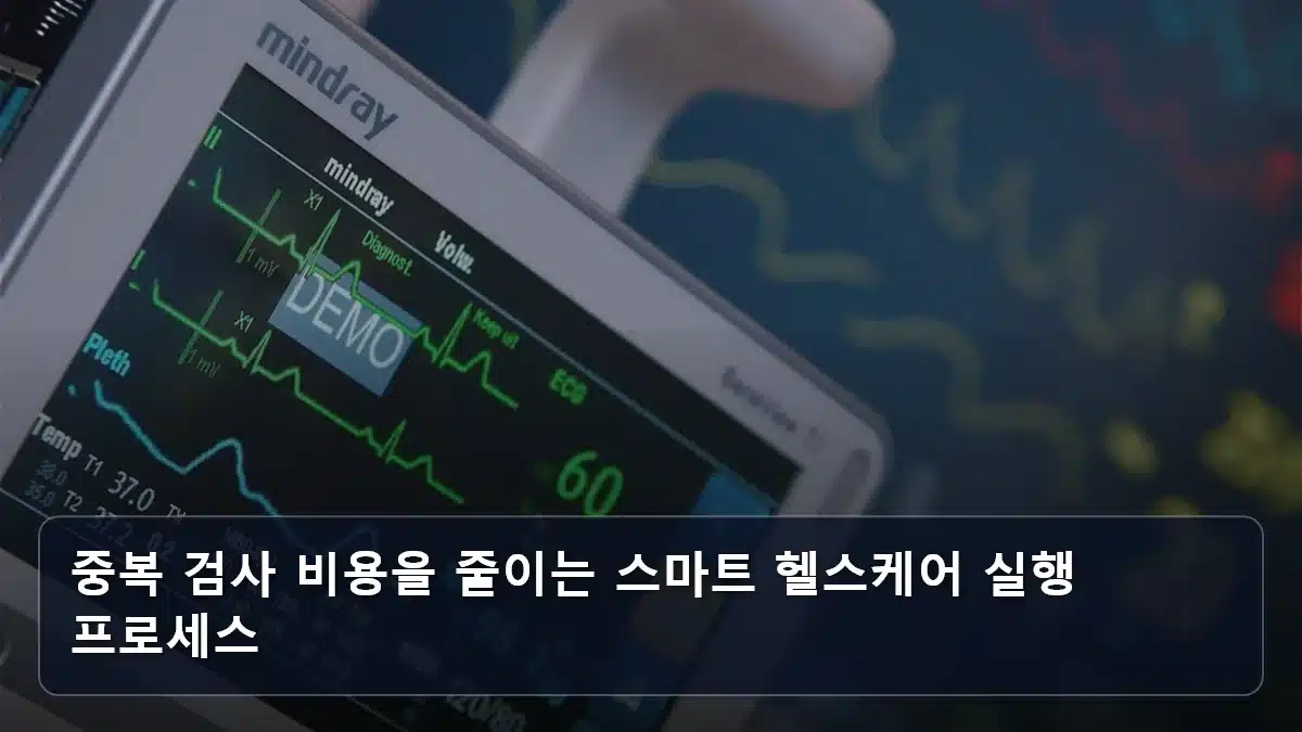 중복 검사 비용을 줄이는 스마트 헬스케어 실행 프로세스 관련 이미지