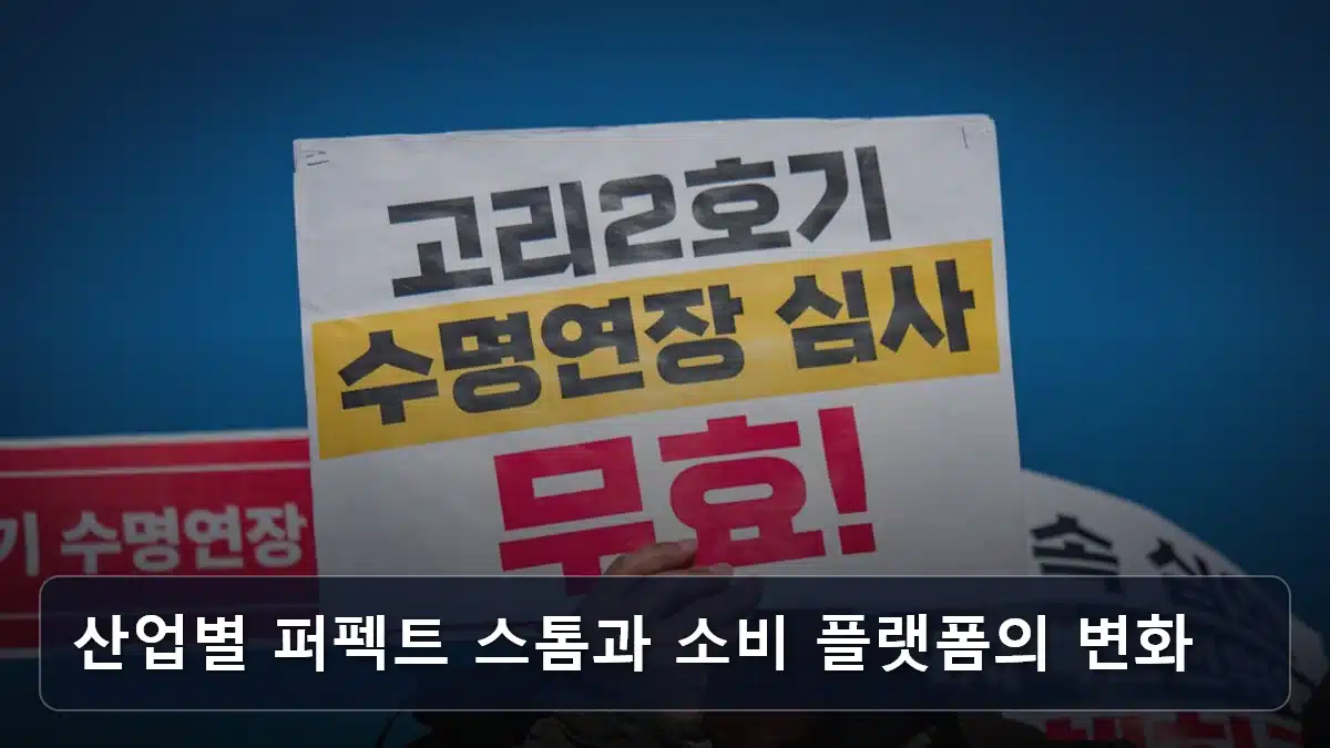 산업별 퍼펙트 스톰과 소비 플랫폼의 변화 관련 이미지