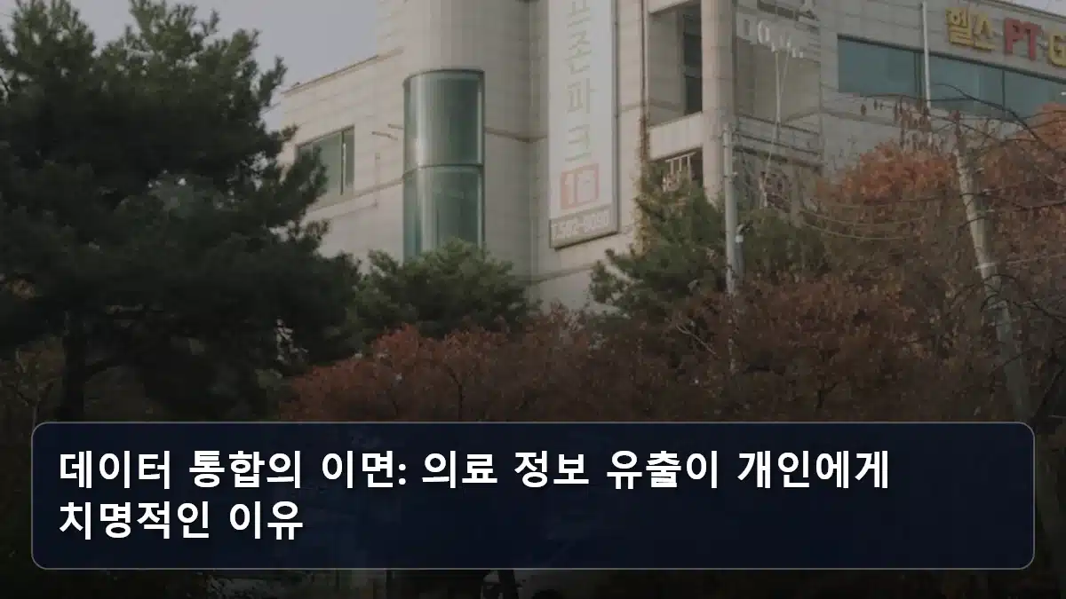 데이터 통합의 이면: 의료 정보 유출이 개인에게 치명적인 이유 관련 이미지