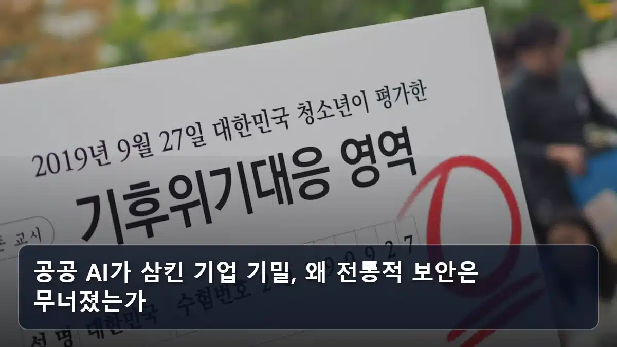 공공 AI가 삼킨 기업 기밀, 왜 전통적 보안은 무너졌는가 관련 이미지