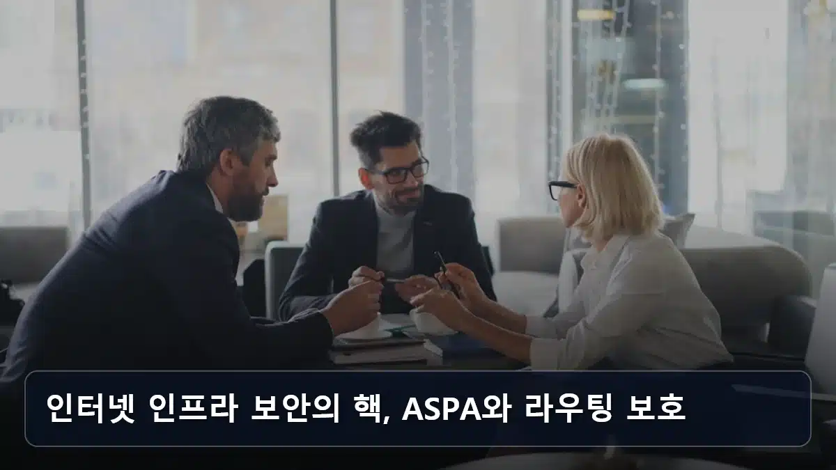 인터넷 인프라 보안의 핵, ASPA와 라우팅 보호 관련 이미지