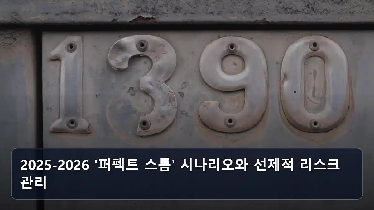 2025-2026 '퍼펙트 스톰' 시나리오와 선제적 리스크 관리 관련 이미지