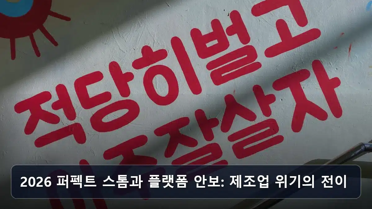 2026 퍼펙트 스톰과 플랫폼 안보: 제조업 위기의 전이 관련 이미지