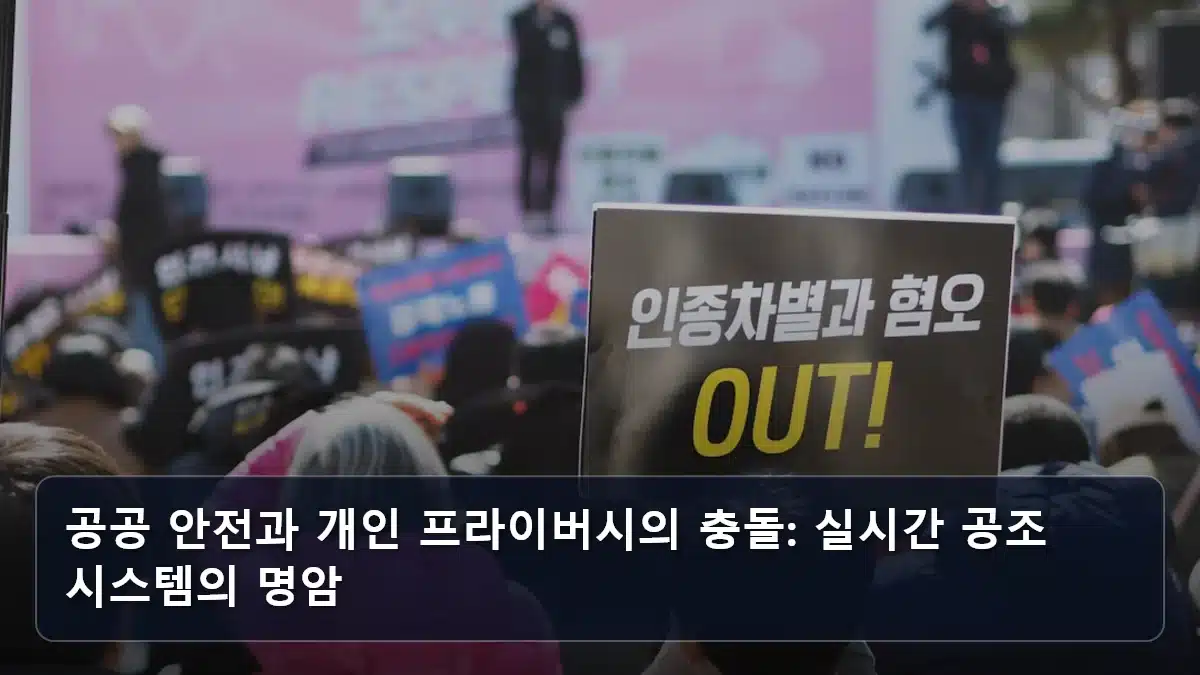 공공 안전과 개인 프라이버시의 충돌: 실시간 공조 시스템의 명암 관련 이미지