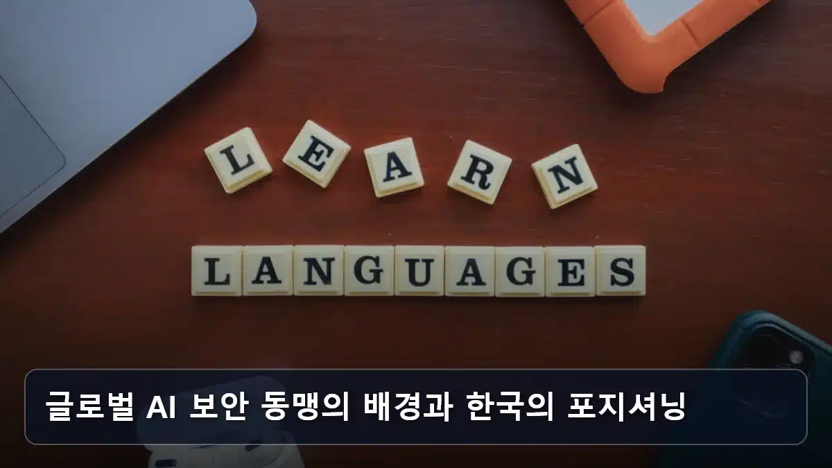 글로벌 AI 보안 동맹의 배경과 한국의 포지셔닝 관련 이미지