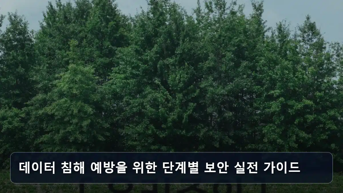 데이터 침해 예방을 위한 단계별 보안 실전 가이드 관련 이미지
