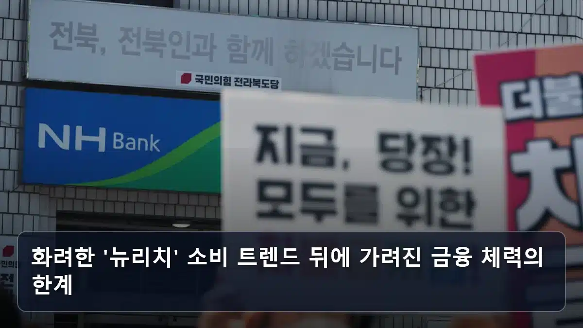 화려한 '뉴리치' 소비 트렌드 뒤에 가려진 금융 체력의 한계 관련 이미지
