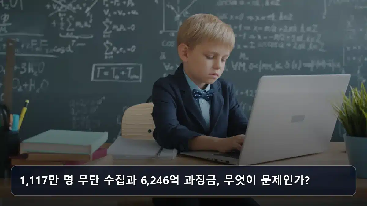 1,117만 명 무단 수집과 6,246억 과징금, 무엇이 문제인가? 관련 이미지