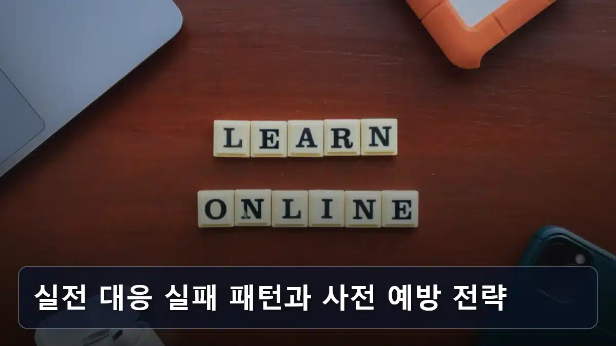 실전 대응 실패 패턴과 사전 예방 전략 관련 이미지