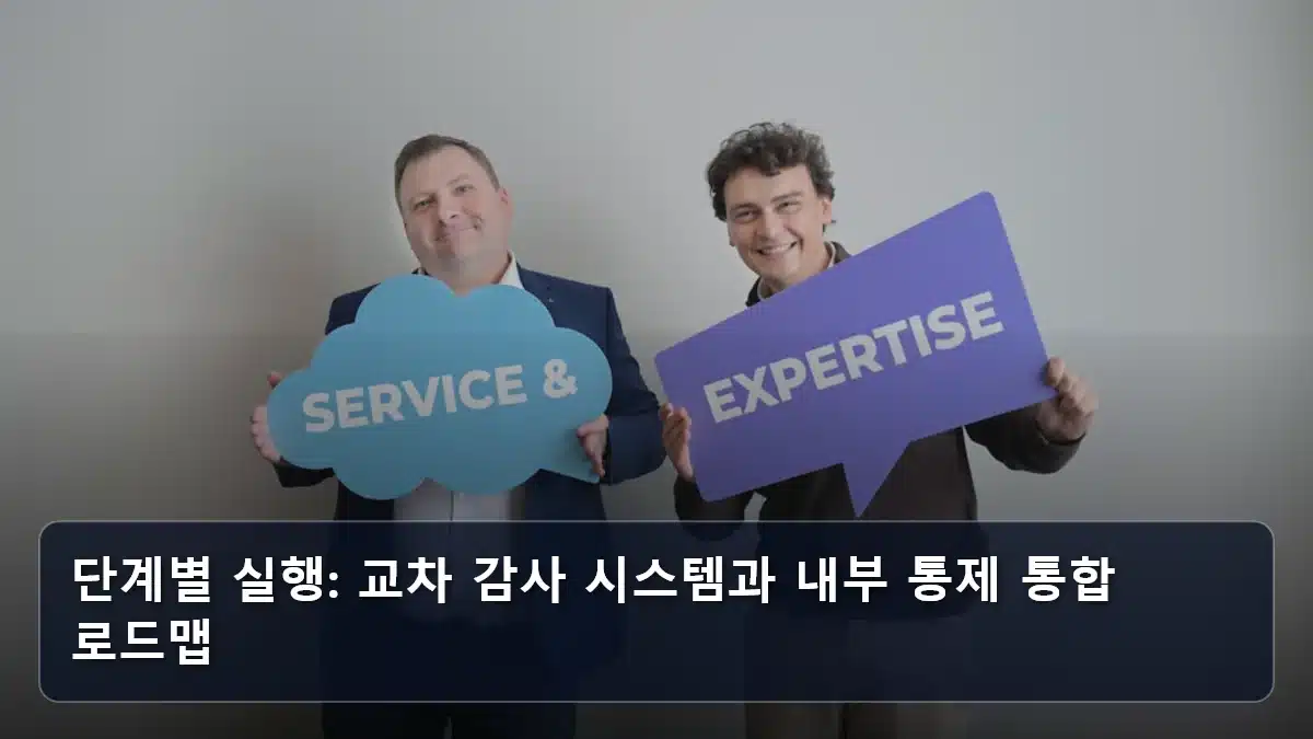 단계별 실행: 교차 감사 시스템과 내부 통제 통합 로드맵 관련 이미지