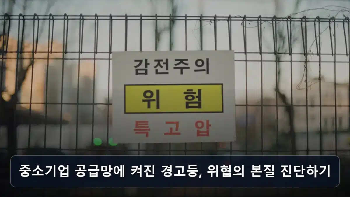 중소기업 공급망에 켜진 경고등, 위협의 본질 진단하기 관련 이미지