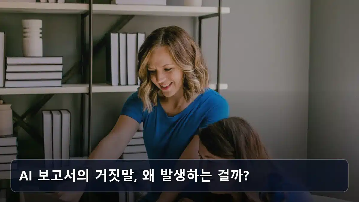AI 보고서의 거짓말, 왜 발생하는 걸까? 관련 이미지