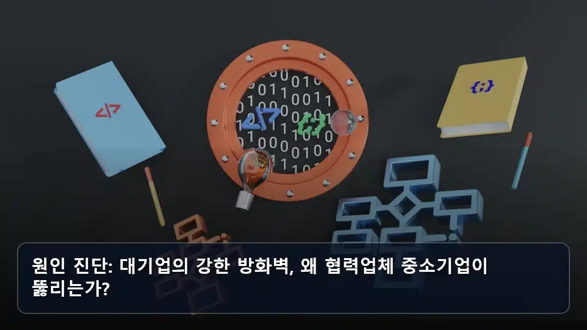 원인 진단: 대기업의 강한 방화벽, 왜 협력업체 중소기업이 뚫리는가? 관련 이미지