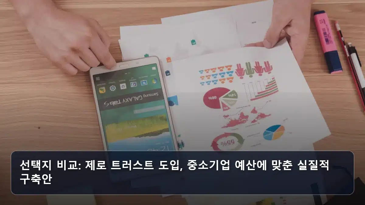 선택지 비교: 제로 트러스트 도입, 중소기업 예산에 맞춘 실질적 구축안 관련 이미지