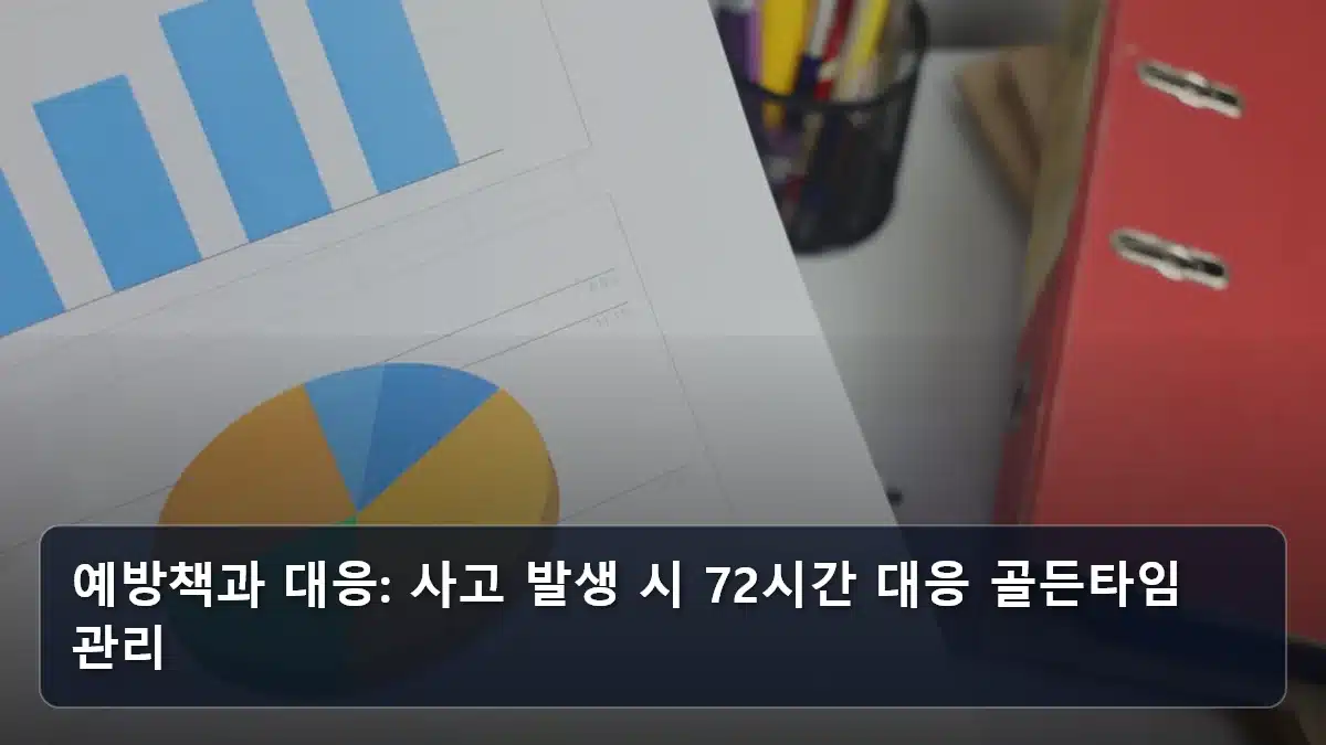 예방책과 대응: 사고 발생 시 72시간 대응 골든타임 관리 관련 이미지