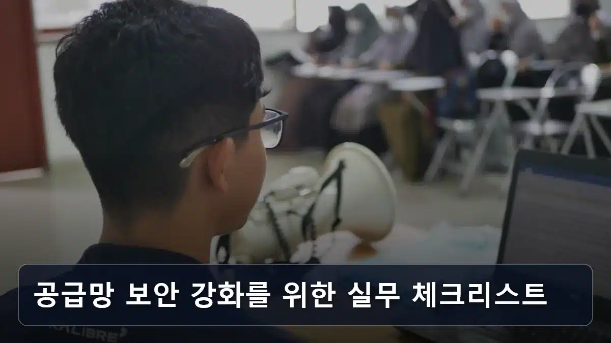 공급망 보안 강화를 위한 실무 체크리스트 관련 이미지
